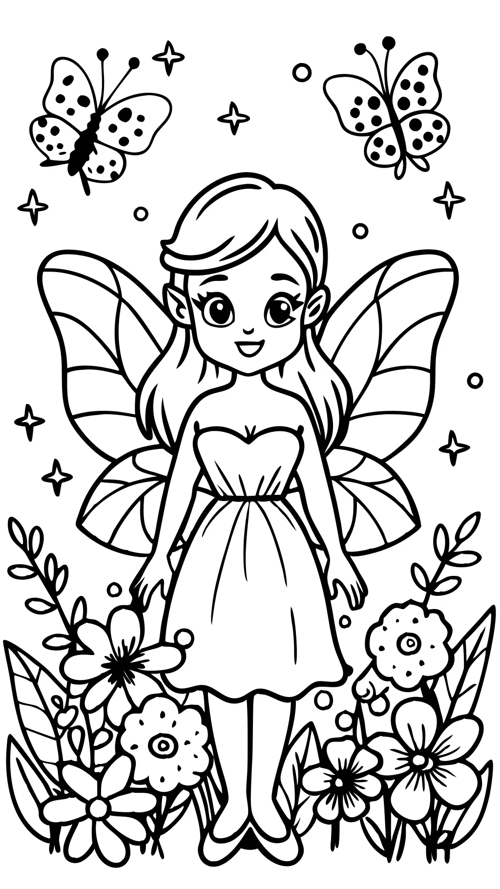 fairy printable coloring pages